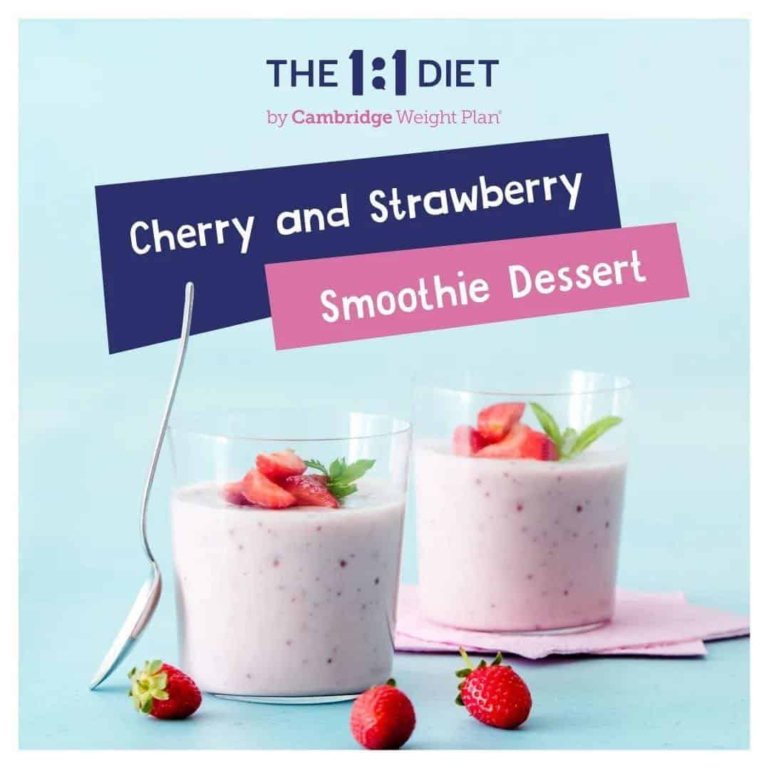 Cherry & Strawberry Smoothie Dessert